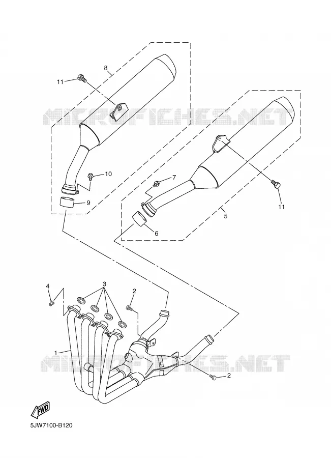 UITLAAT Yamaha MOTO 1300 2006 FJR AS ABS  FJR1300AS