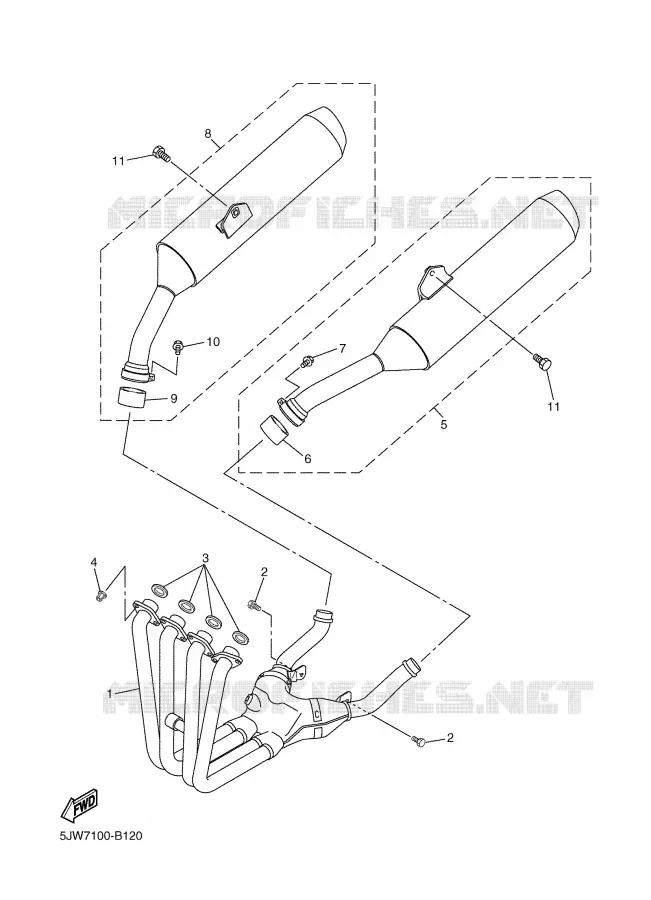 UITLAAT Yamaha MOTO 1300 2006 FJR AS ABS  FJR1300AS