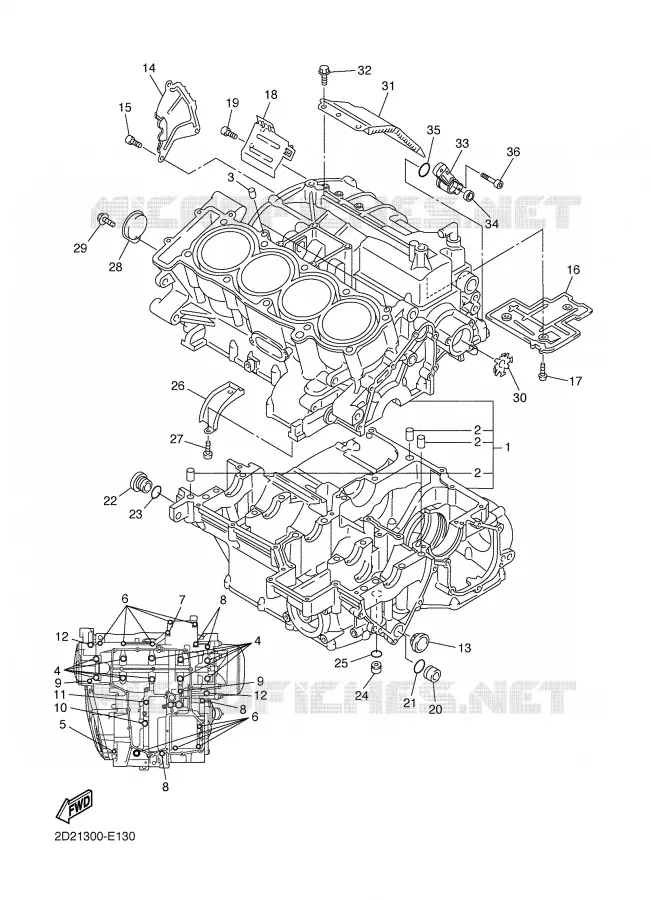 CARTERDELEN Yamaha MOTO 1300 2008 FJR AS ABS  FJR1300AS
