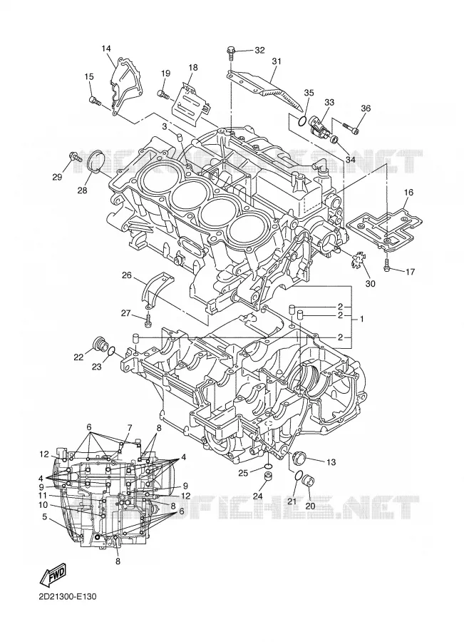 CARTERDELEN Yamaha MOTO 1300 2008 FJR AS ABS  FJR1300AS
