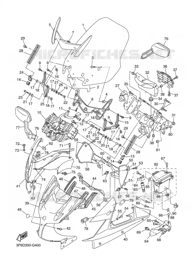 KAP 1 Yamaha MOTO 1300 2008 FJR ABS  FJR1300AX