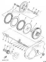STARTMOTOR KOPPELINGS voor Yamaha FS1 1987