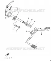 SCHAKEL STANG / PEDAAL voor Yamaha FS1 1987