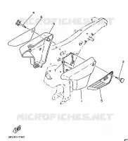 KUIPDEEL DEKSEL   OLIE RESERVOIR voor Yamaha FS1 1987