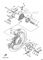 ACHTERWIEL voor Yamaha FS1 1987