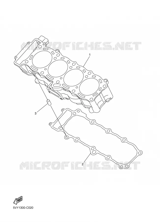CILINDER Yamaha MOTO 1000 2006 FZ1  FZ1-N FAZER _