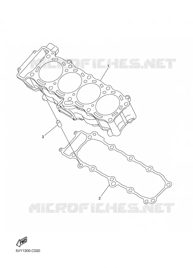 CILINDER Yamaha MOTO 1000 2008 FZ1 ABS  FZ1-NA FAZER _