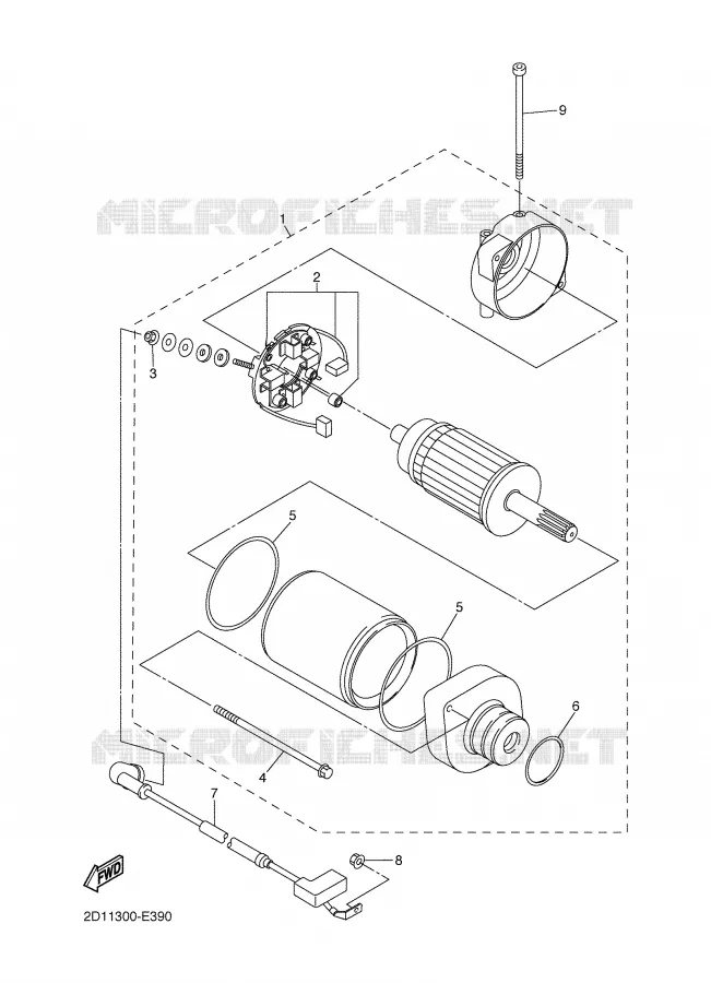 STARTMOTOR Yamaha MOTO 1000 2006 FAZER  FZ1-S