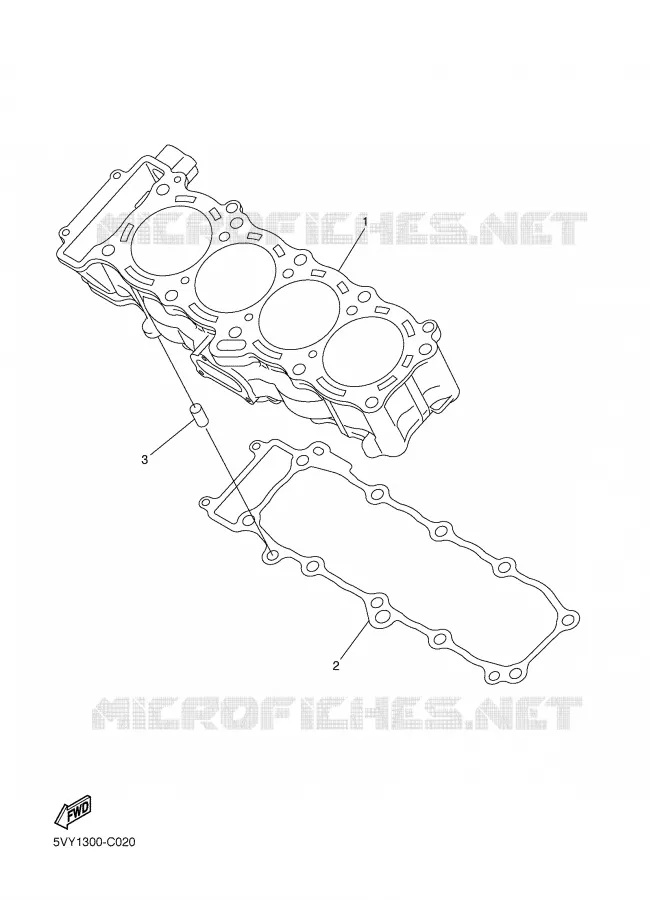 CILINDER Yamaha MOTO 1000 2007 FAZER  FZ1-S