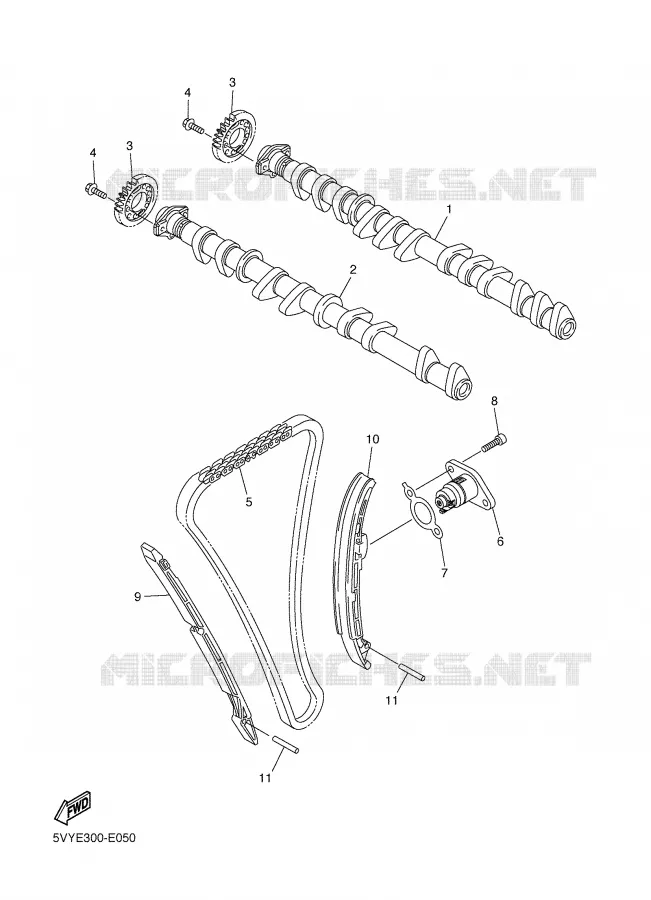 NOKKENAS / KETTING Yamaha MOTO 1000 2007 FAZER  FZ1-S