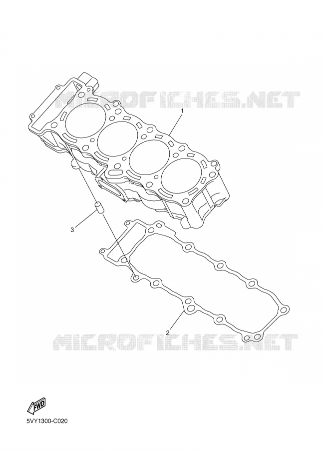 CILINDER Yamaha MOTO 1000 2007 FAZER  FZ1-S