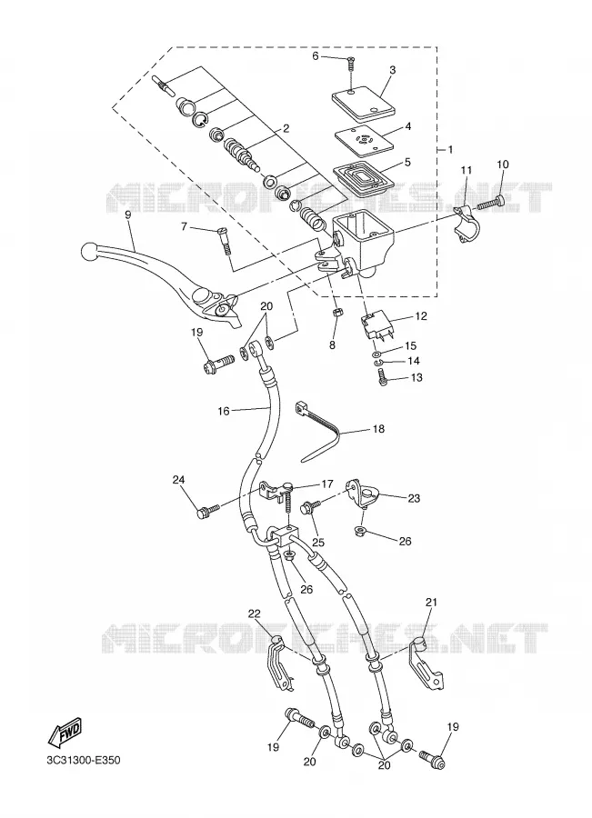 POMP VOOR Yamaha MOTO 1000 2008 FAZER  FZ1-S