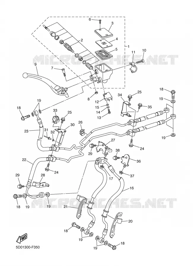 POMP VOOR Yamaha MOTO 1000 2008 FAZER ABS  FZ1-SA