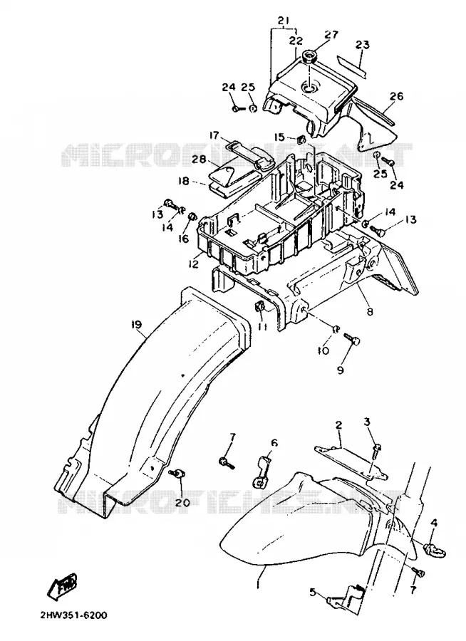 SPATBORD Yamaha MOTO 600 1986 FZ  FZ600