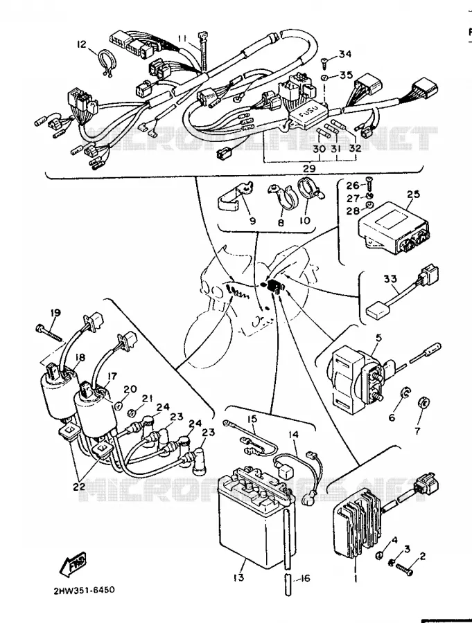 ELECTRISCH 1 Yamaha MOTO 600 1986 FZ  FZ600
