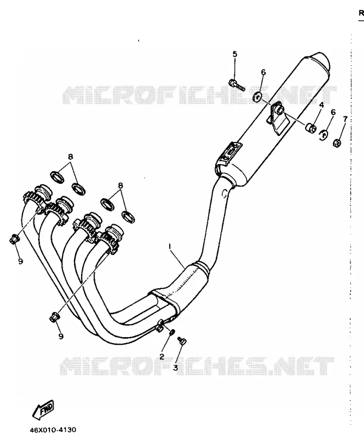 UITLAAT Yamaha MOTO 600 1988 FZ  FZ600