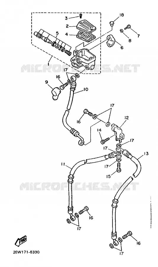 POMP VOOR Yamaha MOTO 600 1988 FZ  FZ600
