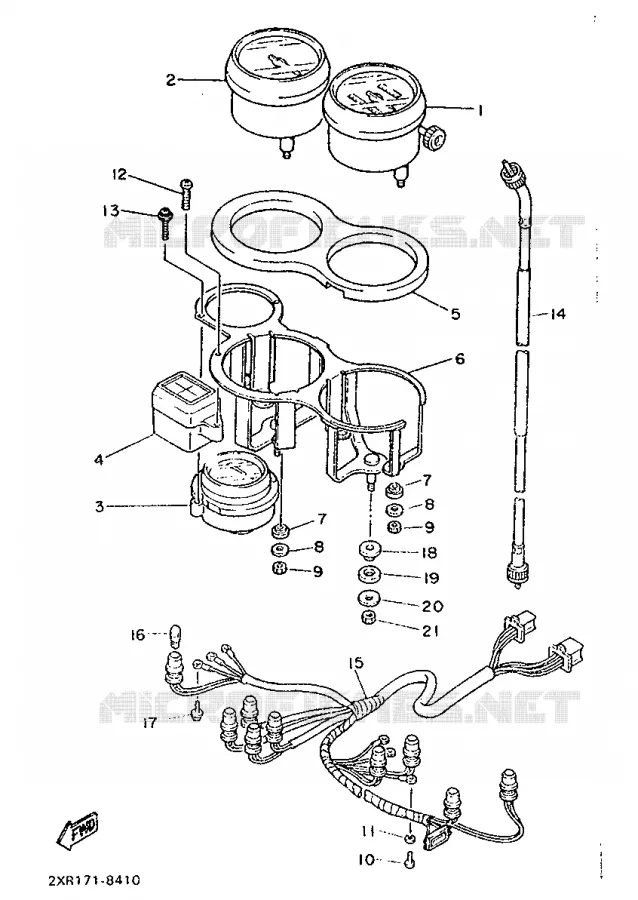 TELLERSET Yamaha MOTO 600 1988 FZ  FZ600
