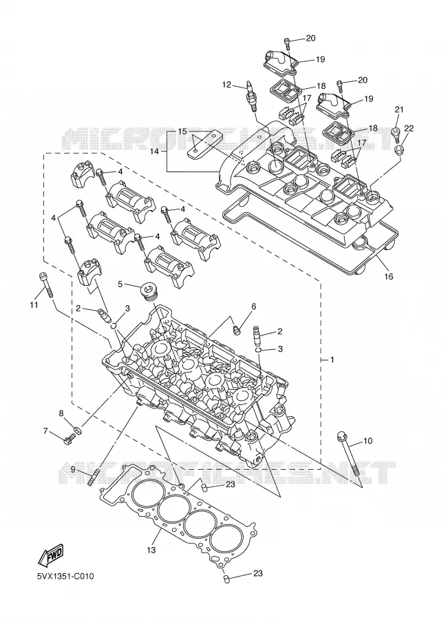 CILINDER Yamaha MOTO 600 2004 FZ6  FZ6-N