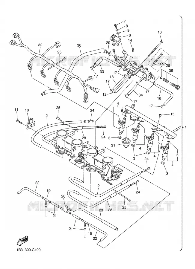 INLAAT 2 Yamaha MOTO 600 2004 FZ6  FZ6-N
