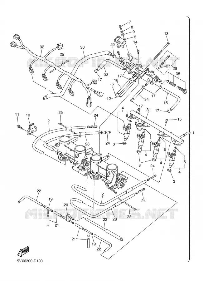 INLAAT 2 Yamaha MOTO 600 2005 FZ6  FZ6-N