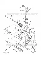 ACHTERBRUG / SCHOKBREKER voor Yamaha YFA1 1998