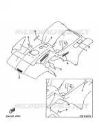 STICKER / LABEL 3 voor Yamaha YFA1 1998
