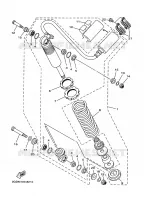 ACHTER SCHOKBREKER voor Yamaha YFM350X 1998