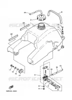 BENZINE TANK voor Yamaha YFM350X 1998