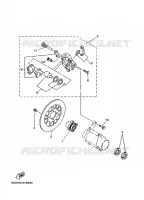 REMKLAUW ACHTER voor Yamaha YFM350X 1998