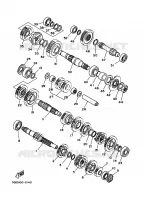 TRANSMISSIE voor Yamaha YFM350X 1998