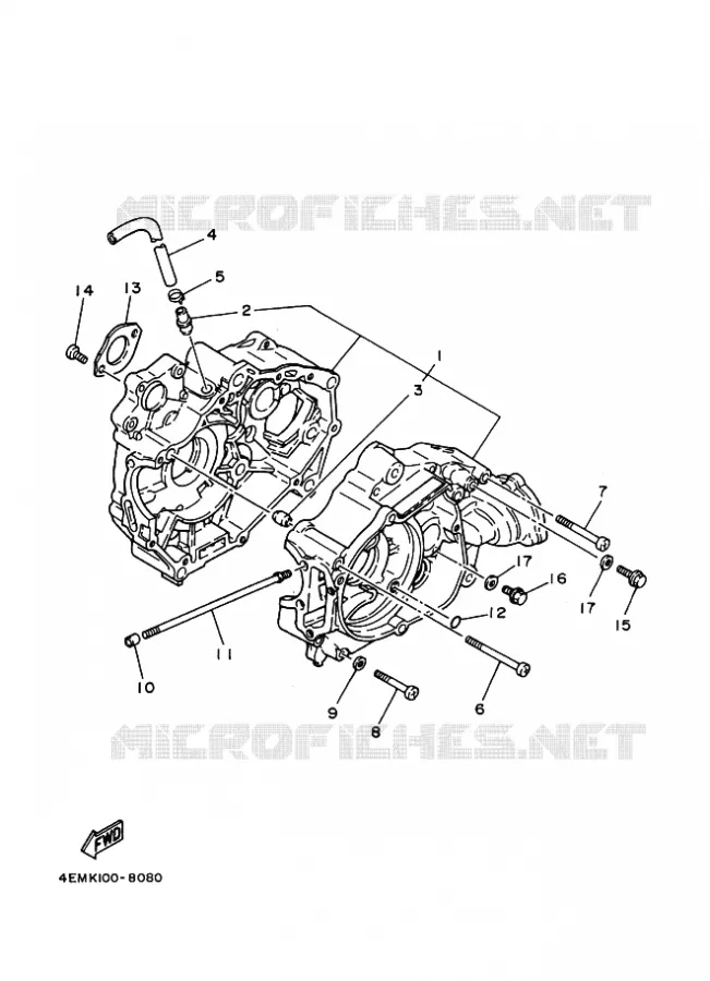 CARTERDELEN Yamaha QUAD 80 1998 RAPTOR  YFM80