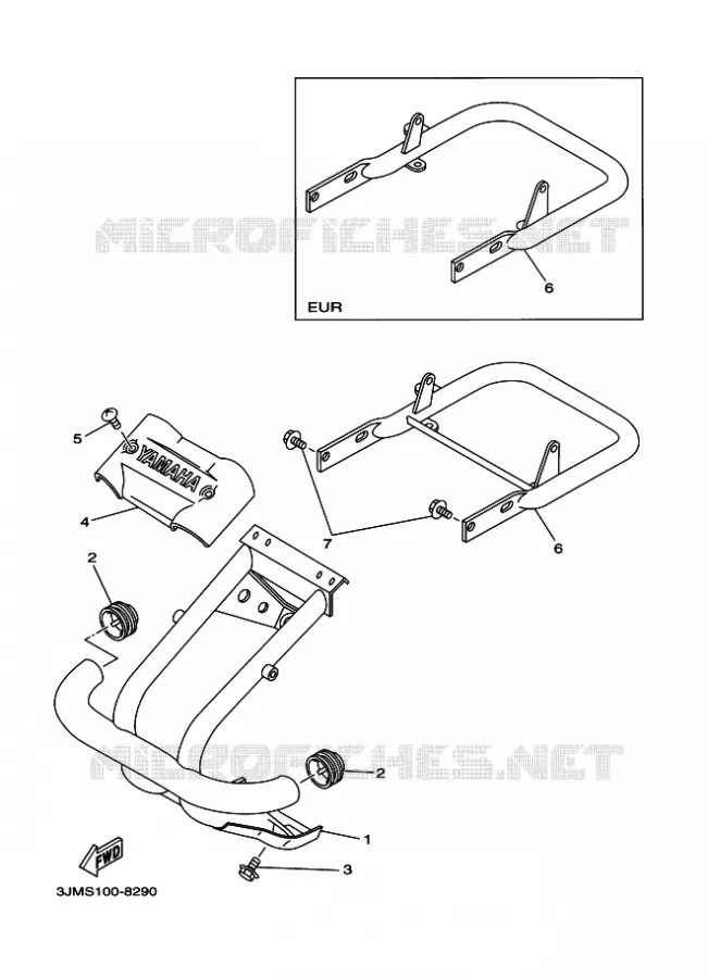 BUMPER Yamaha QUAD 200 1998 BLASTER  YFS200 BLASTER
