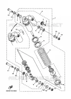 ACHTER SCHOKBREKER voor Yamaha YFZ350 1998