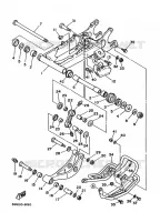 ACHTERBRUG voor Yamaha YFZ350 1998