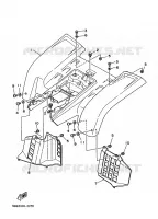 ACHTERSPATBORD  voor Yamaha YFZ350 1998