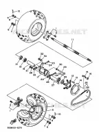 ACHTERWIEL voor Yamaha YFZ350 1998