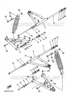 OPHANGING / WIEL VOOR voor Yamaha YFZ350 1998