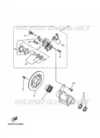 REMKLAUW ACHTER voor Yamaha YFZ350 1998