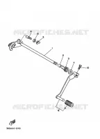 SCHAKEL STANG / PEDAAL voor Yamaha YFZ350 1998