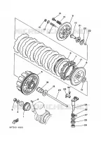 STARTMOTOR KOPPELINGS voor Yamaha YFZ350 1998