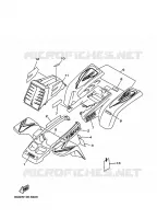 STICKER / LABEL 1 voor Yamaha YFZ350 1998