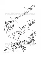 UITLAAT voor Yamaha YFZ350 1998