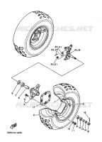 VOORWIEL voor Yamaha YFZ350 1998