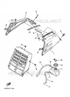 ZIJKUIPDEEL voor Yamaha YFZ350 1998