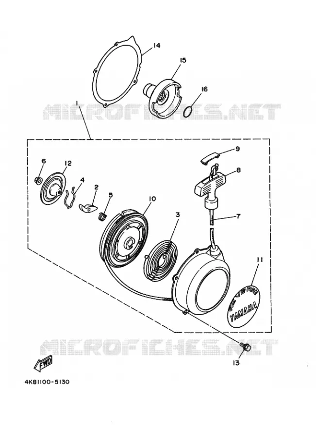 STARTMOTOR Yamaha QUAD 350 1998 WOLVERINE  YFM350FW-X YFM35FXK