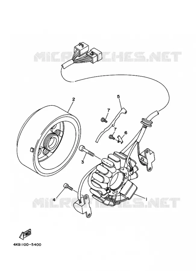 DYNAMO Yamaha QUAD 350 1998 WOLVERINE  YFM350FW-X