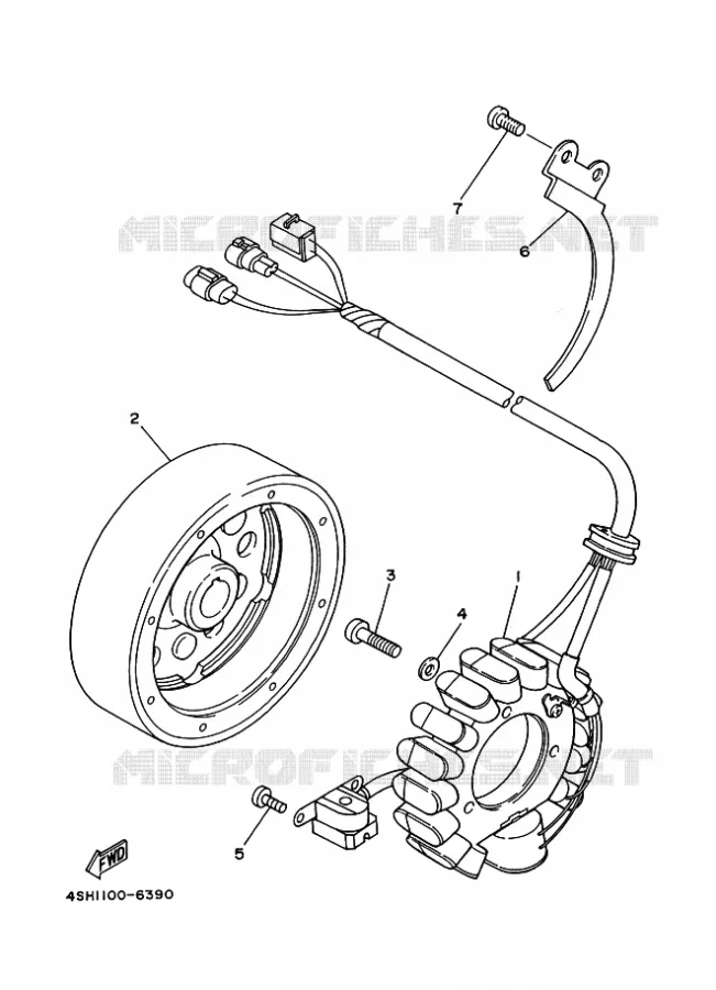 DYNAMO Yamaha QUAD 400 1998 YFM  YFM400FW YFM400FWK