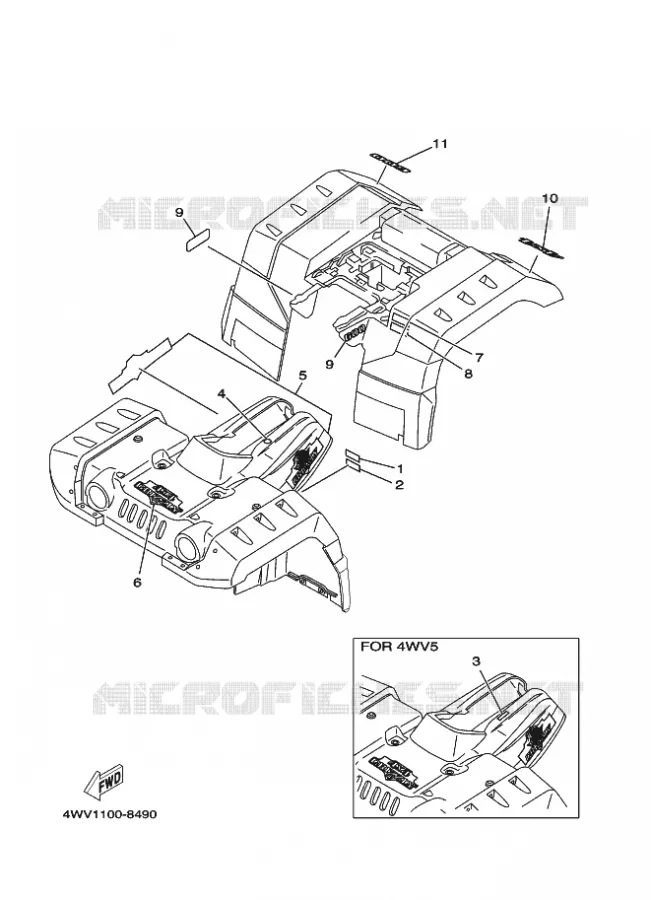 STICKER / LABEL 3 Yamaha QUAD 600 1998 YFM  YFM600FWA