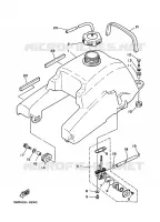 BENZINE TANK voor Yamaha YFM350X 1997